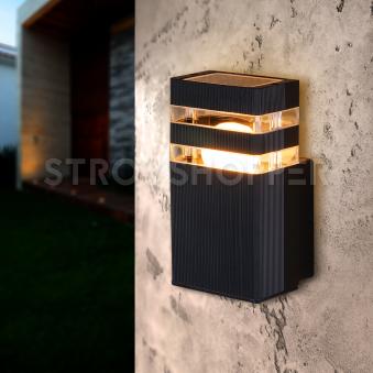 Уличный настенный светильник 1450 TECHNO черный