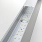 Линейный светодиодный накладной двусторонний светильник 103см 40Вт 6500K матовое серебро 101-100-40-