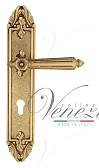 Дверная ручка Venezia на планке PL90 мод. Castello (франц. золото) под цилиндр