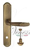 Дверная ручка Venezia на планке PL02 мод. Angelina (мат. бронза) сантехническая