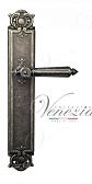 Дверная ручка Venezia на планке PL97 мод. Castello (ант. серебро) проходная
