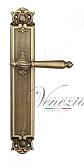 Дверная ручка Venezia на планке PL97 мод. Pellestrina (мат. бронза) проходная