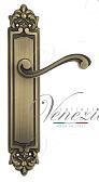 Дверная ручка Venezia на планке PL96 мод. Vivaldi (мат. бронза) проходная