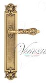 Дверная ручка Venezia на планке PL97 мод. Monte Cristo (франц. золото) проходная