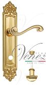 Дверная ручка Venezia на планке PL96 мод. Vivaldi (полир. латунь) сантехническая
