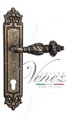 Дверная ручка Venezia на планке PL96 мод. Lucrecia (ант. бронза) под цилиндр
